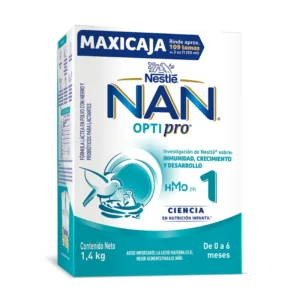 NAN OPTIPRO HMO ETAPA 1 EN POLVO - MAXICAJA x 2 BOLSAS x 700 GR C/U = (1.4 KG)