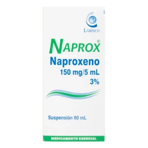 NAPROX 3% (150 MG/ 5 ML) SUSP. ORAL - FCO x 80 ML