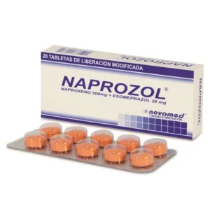 NAPROZOL 500 MG/20 MG - CAJA x 20 TAB LIBERAC RETARD.