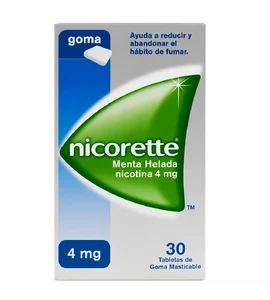 NICORETTE MENTA 4 MG - CAJA x 30 GOMAS DE MASCAR