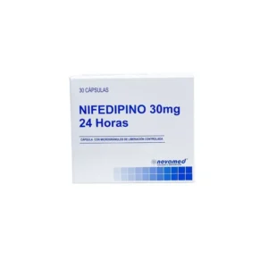 NIFEDIPINO 30 MG 24 HORAS - CAJA x 30 CAPSULAS DE LIBERACION CONTROLADA