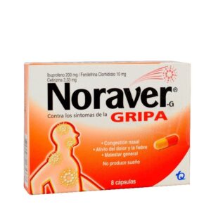 NORAVER GRIPA - CAJA x 8 CAP