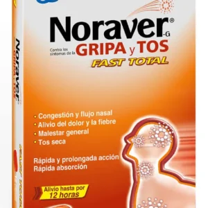 NORAVER GRIPA-TOS FAST TOTAL - CAJA x 12 CAPSULAS