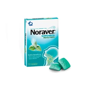 NORAVER - P GARGANTA MENTA FORTE - CAJA x 12 TAB MAST.