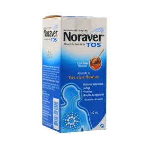 NORAVER TOS 8 MG/5 ML JARABE ADULTOS - FCO x 120 ML (LAB MK)