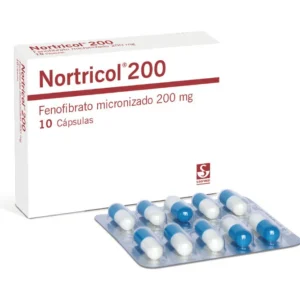 NORTRICOL 200 MG - CAJA x 10 CAP