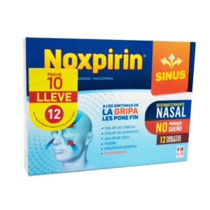 NOXPIRIN SINUS - CAJA x PAGUE 10 LLEVE 12 TAB RECU - OFERTA ESP