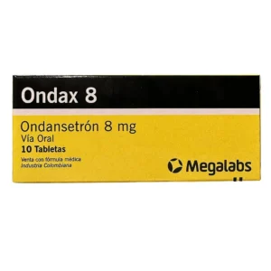 ONDAX 8 MG - CAJA x 10 TAB