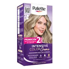 PALETTE 9-1 RUBIO EXTRA CLARO CENIZO INTENSIVE COLOR CREAM EXTRA CUIDADO - TUBO x 50 GR + 2 LOCIONES REVELADORAS + GUANTES