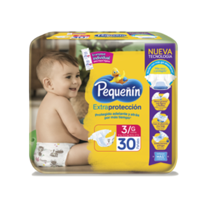 PAÑAL PEQUEÑIN EXTRA PROTECCION ETAPA 5 - PQTE x 30 UND