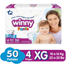 PAÑAL WINNY ULTRAT/SEC ETAPA 4 / XG - BOLSA x 50 PAÑALES