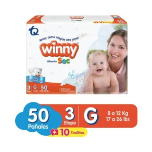 PAÑAL WINNY ULTRATRIM/SEC ULTRA ABSORBENTES ETAPA 3 - PQTE x 50 PAÑALES