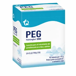 PEG 3350 (POLIETILENGLICOL) 100 GR POLVO PARA SLN ORAL - CAJA x 12 SOBRES x 17 GR C/U
