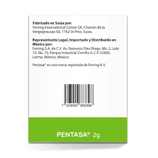 PENTASA 2 GR GRANULOS PARA SUSP ORAL - CAJA x 30 SOBRES