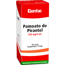 PIRANTEL PAMOATO 250 MG /5 ML SUSP ORAL - FCO x 15 ML