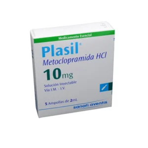 PLASIL INY 10 MG/2 ML - CAJA x 5 AMP