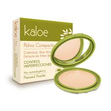 POLVO FACIAL COMPACT CONTROL IMPERFEC. KALOE 1 ALMENDRA SPF 12 CON CALENDULA ALOE VERA & EXTRAC. DE ARBOL DE TE - ESTUCHE x 15 GR