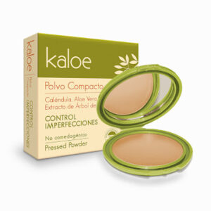 POLVO FACIAL COMPACT CONTROL IMPERFEC. KALOE 6 CANELA SPF 12 CON CALENDULA ALOE VERA & EXTRAC. DE ARBOL DE TE - ESTUCHE x 15 GR