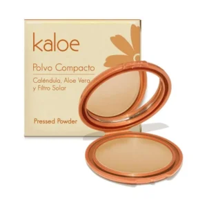 POLVO FACIAL COMPACTO KALOE # 5 SANDALO CON CALENDULA ALOE VERA & FILTRO SOLAR - ESTUCHE x 15 GR