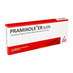 PRAMIXOLE ER 0.375 MG - CAJA x 10 TAB DE LIB. PROLONG.