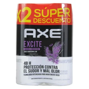 PREPACK ANTITRANS/BODY SPRAY AXE EXCITE AEROSOL - PAQUETE x 2 FCOS x 152 ML