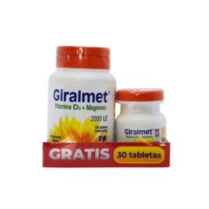 PREPACK GIRALMET 2000 UI/80 MG - FCO x 100 TAB - GRATIS FCO x 30 TAB - OFERTA ESP.