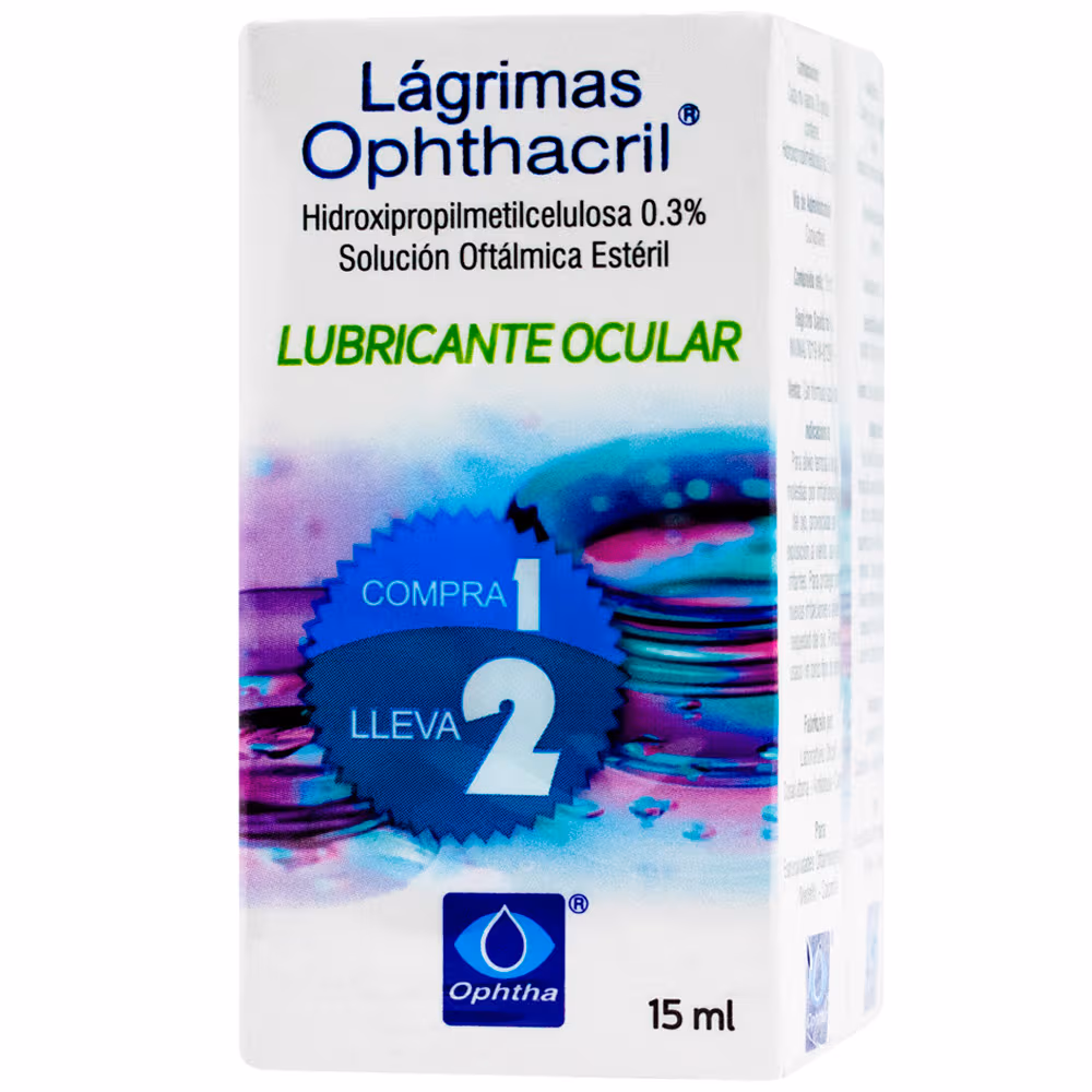 PREPACK LAGRIMAS OPHTHACRIL - FCO x 15 ML - COMPRA 1 LLEVA 2 - OFERTA ESPECIAL