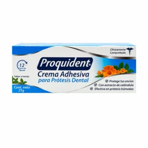 PROQUIDENT CREMA ADHESIVA PARA PROTESIS SABOR MENTA - TUBO x 25 GR