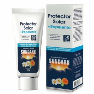 PROTECTOR SOLAR + REPELENTE 50 SPF SUNDARK - TUBO x 120 GR