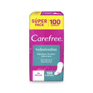 PROTECTORES CAREFREE ORIGINAL TODOS LOS DIAS S/P - PQTE x 100 UND SUPER ECONO
