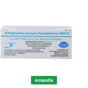 REFRIGERADO-ERITROPOYETINA 2000 UI/ML SLN INY x 1 AMP x 1ML