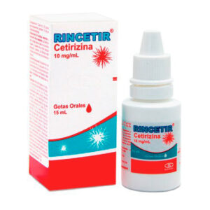 RINCETIR 10 MG/ML GOTAS ORALES - FCO x 15 ML (CETIRIZINA)