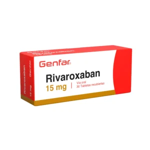 RIVAROXABAN 15 MG - CAJA x 30 TAB REC