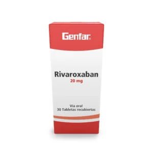 RIVAROXABAN 20 MG - CAJA x 30 TAB REC