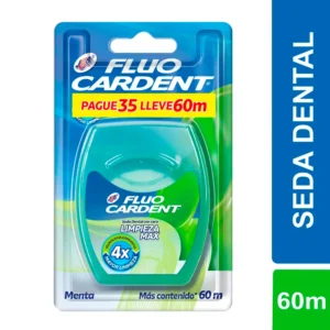 SEDA DENTAL FLUOCARDENT LIMPIEZA MAX MENTA - PAGUE 35 - LLEVE 60 MTS