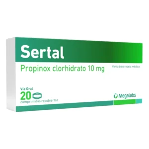 SERTAL 10 MG - CAJA x 20 COMP