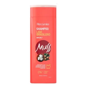 SHAMPOO LISO BRASILERO SIN SAL MUSS - FCO x 400 ML