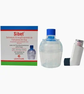 SIBET 25 MCG/50 MCG INH BUCAL - FCO x 120 DOSIS + INHALOCAMARA