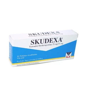SKUDEXA 25 MG/75 MG - CAJA x 10 TAB RECU