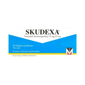 SKUDEXA 25 MG/75 MG - CAJA x 20 TAB RECU