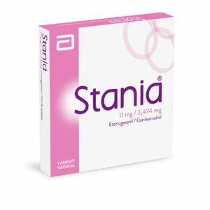 STANIA 11 MG/3,474 MG - CAJA x 1 ANILLO VAGINAL