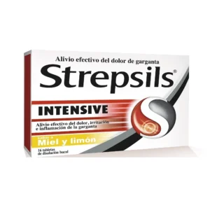 STREPSILS INTENSIVE 8.75 MG SABOR MIEL - LIMON - CAJA x 16 TAB DIS. BUCAL