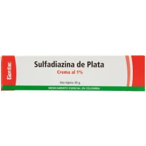 SULFADIAZINA PLATA 1% CREMA TOP - TUBO x 30 GR