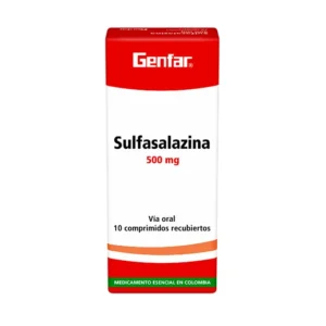 SULFASALAZINA 500 MG - CAJA x 10 SOB