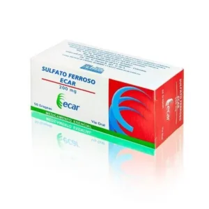 SULFATO FERROSO 200 MG - CAJA x 50 GRAG