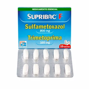 SUPRIBAC F 160 MG/800 MG - CAJA x 10 TAB RECU