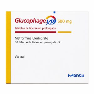 GLUCOPHAGE XR 500 MG - CAJA x 30 TAB