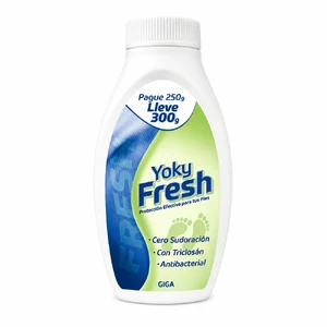 TALCO PARA PIES YOKY FRESH - PAGUE 250 GR LLEVE 300 GR - OFERTA