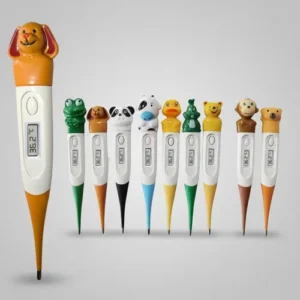 TERMOMETRO DIGITAL NIÑO PUNTA FLEXIBLE - ANIMALITOS (GATO, PATO, VACA, CONEJO, OSITO, ETC..) - CAJA x 1 UND