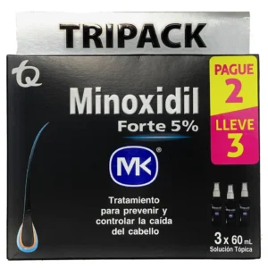 TETRAPACK MINOXIDIL FORTE AL 5% LOCION - FCO x 60 ML PAGUE 2 LLEVE 3 OFERTA ESPECIAL